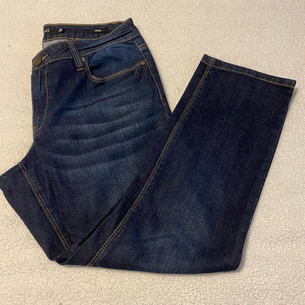 Max Jeans Crop Dark Denim Size 8